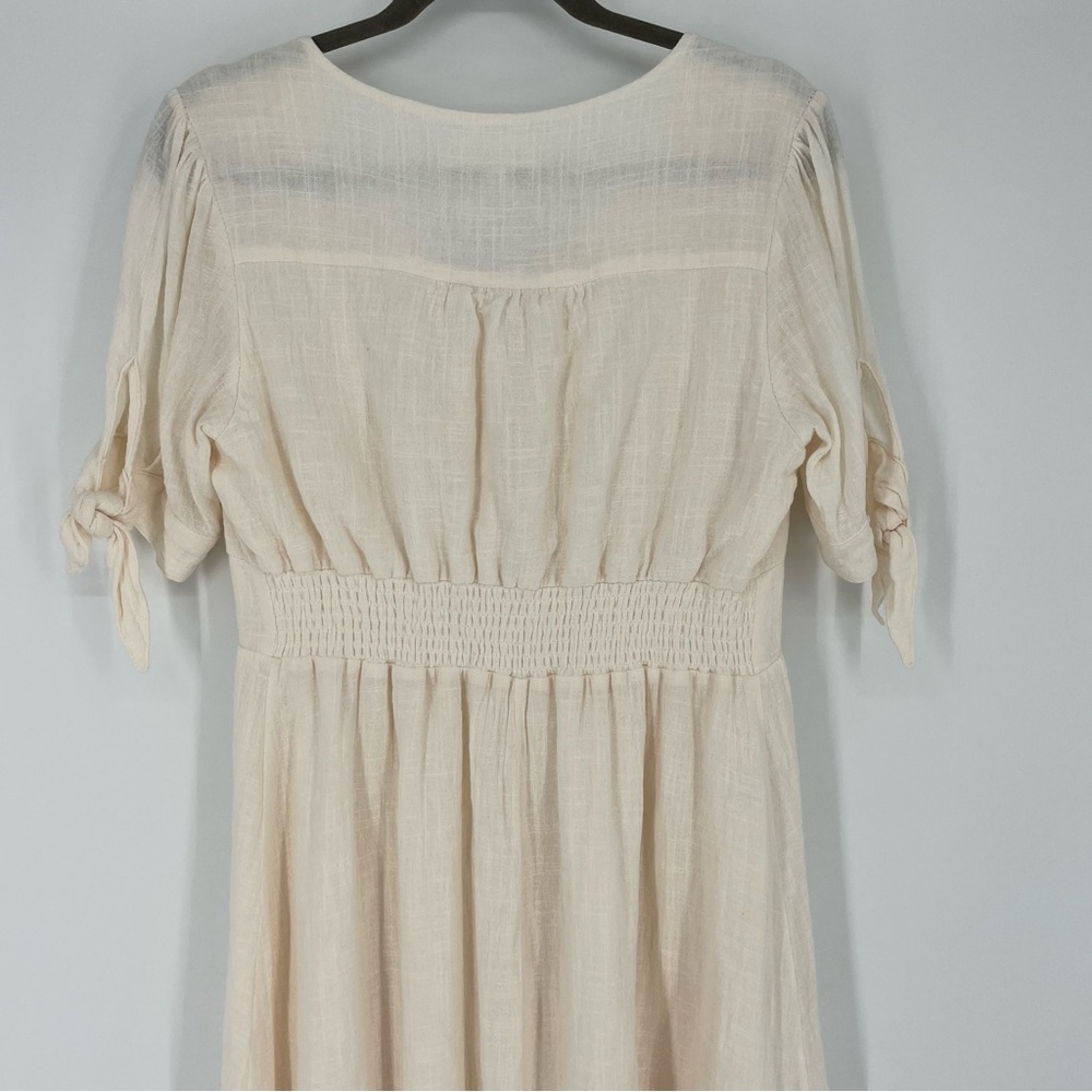 Brass & Roe Nina Button-Up Midi Dress Size Large cotton - Picture 6 of 13